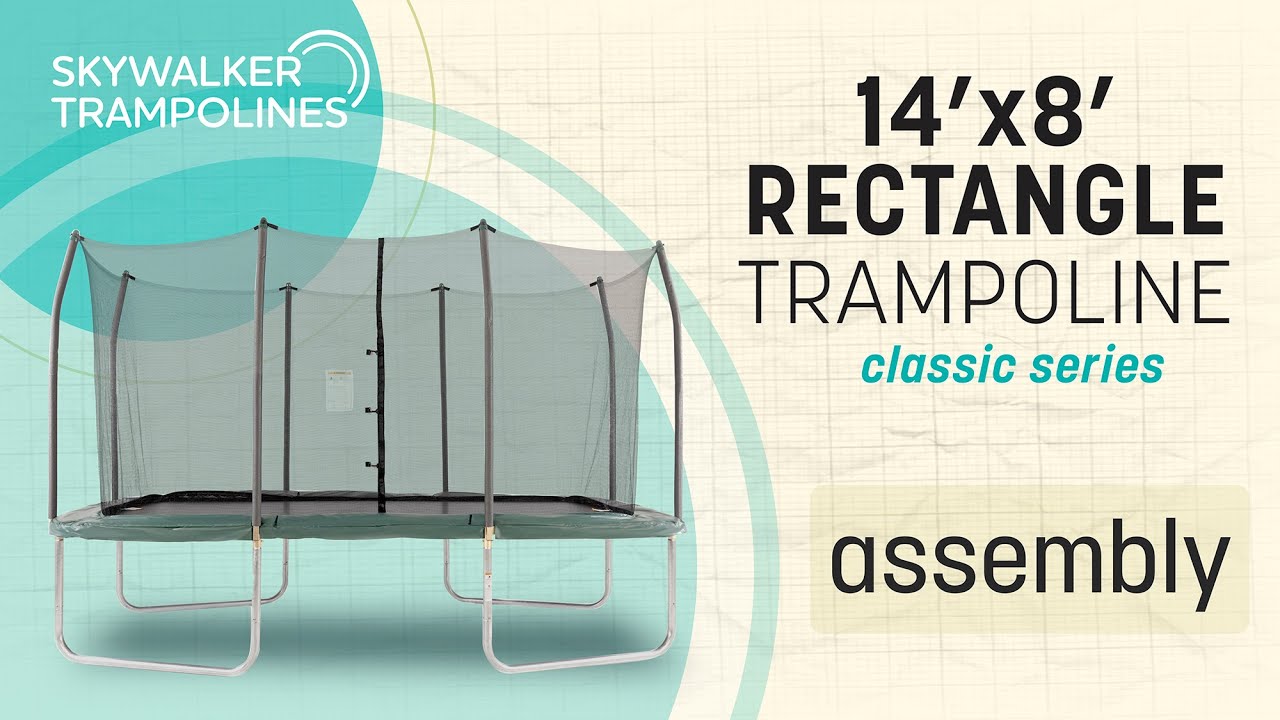 Skywalker Trampolines 14' x 8' Rectangle Trampoline Assembly Video