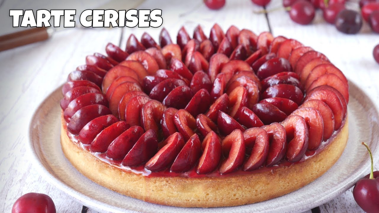 TARTE AUX CERISES 🍒 façon HUGUES POUGET | Cherry Pie ultra fruitée