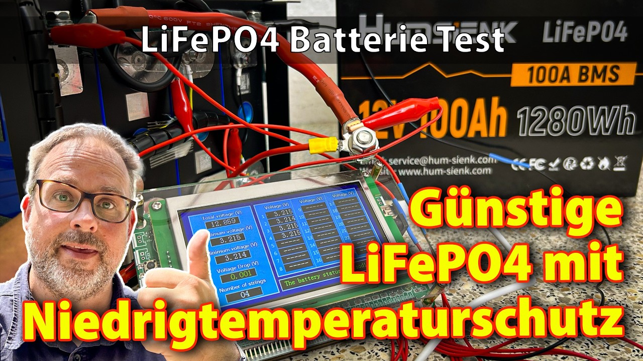 Humsienk 12V 100Ah #lifepo4  Akku - Preiswerter Akku mit Niedrigtemperaturschutz zerlegt