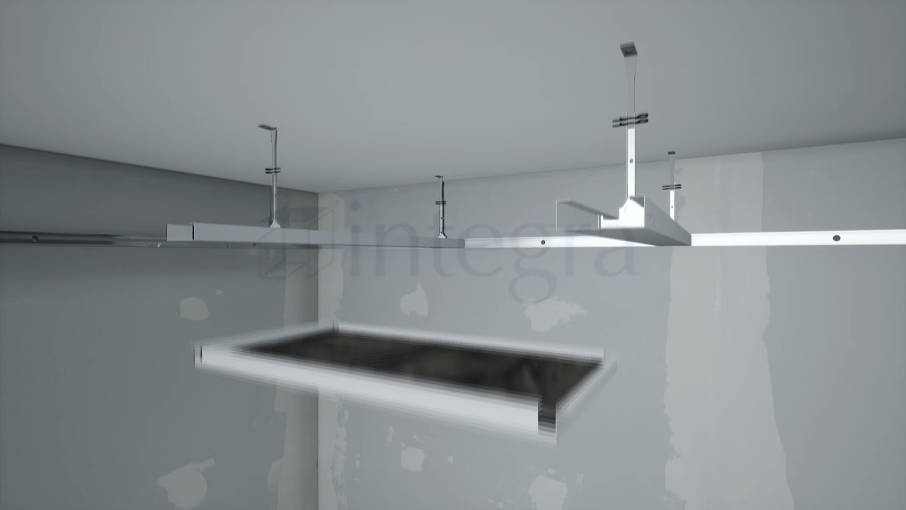 INTEGRA &ndash; Perspekta Metal Ceiling System with Bandraster Profile
