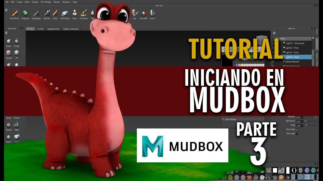 Tutorial iniciando con Mudbox en español ::: Parte 3