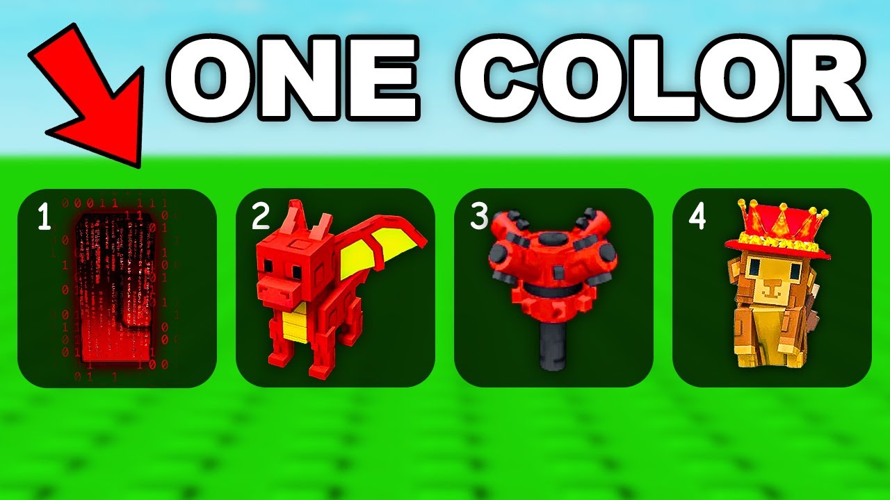 Grow A Garden But We Can Only Use ONE COLOR!!
