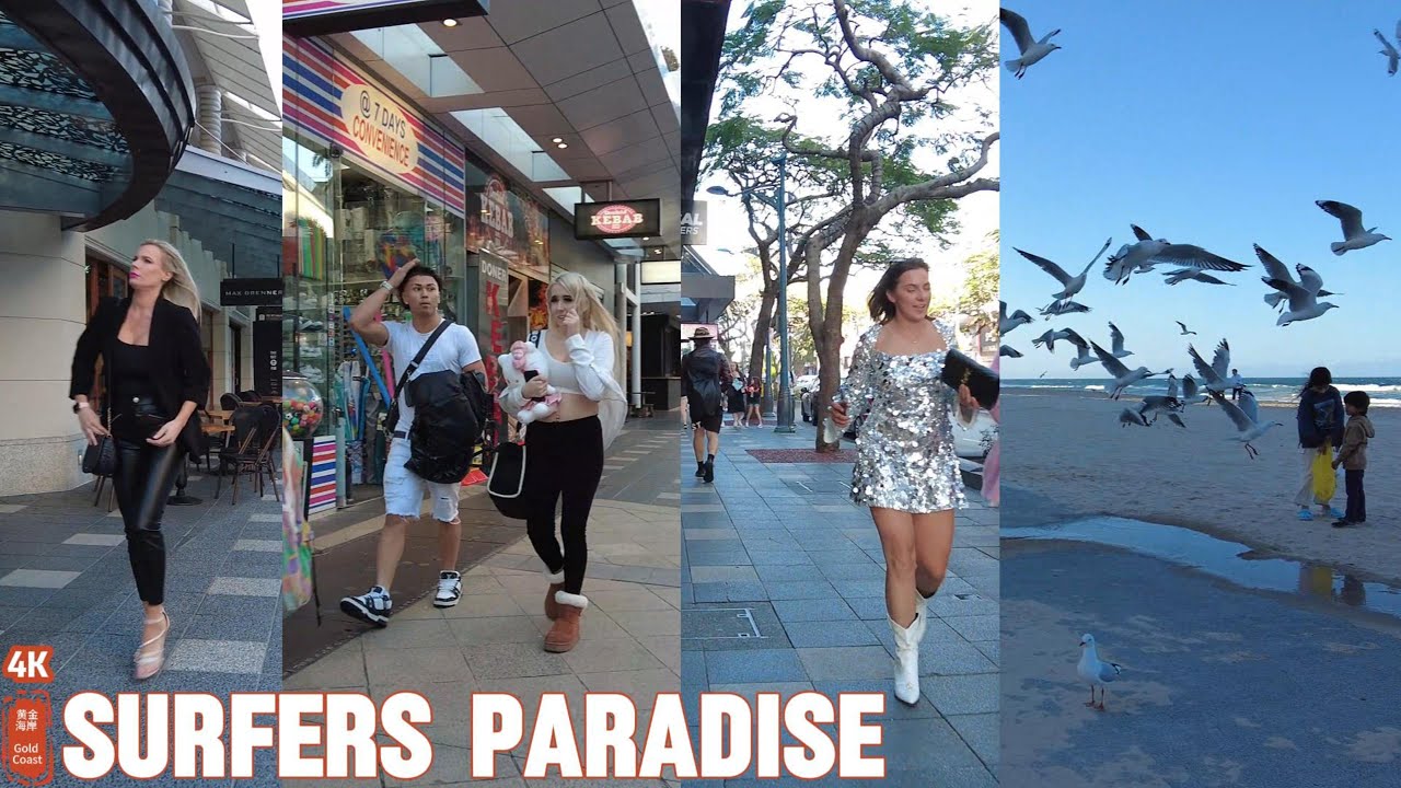 [4k] Explore Surfers Paradise Saturday 3 August 2024 | Gold Coast | Queensland | Australia
