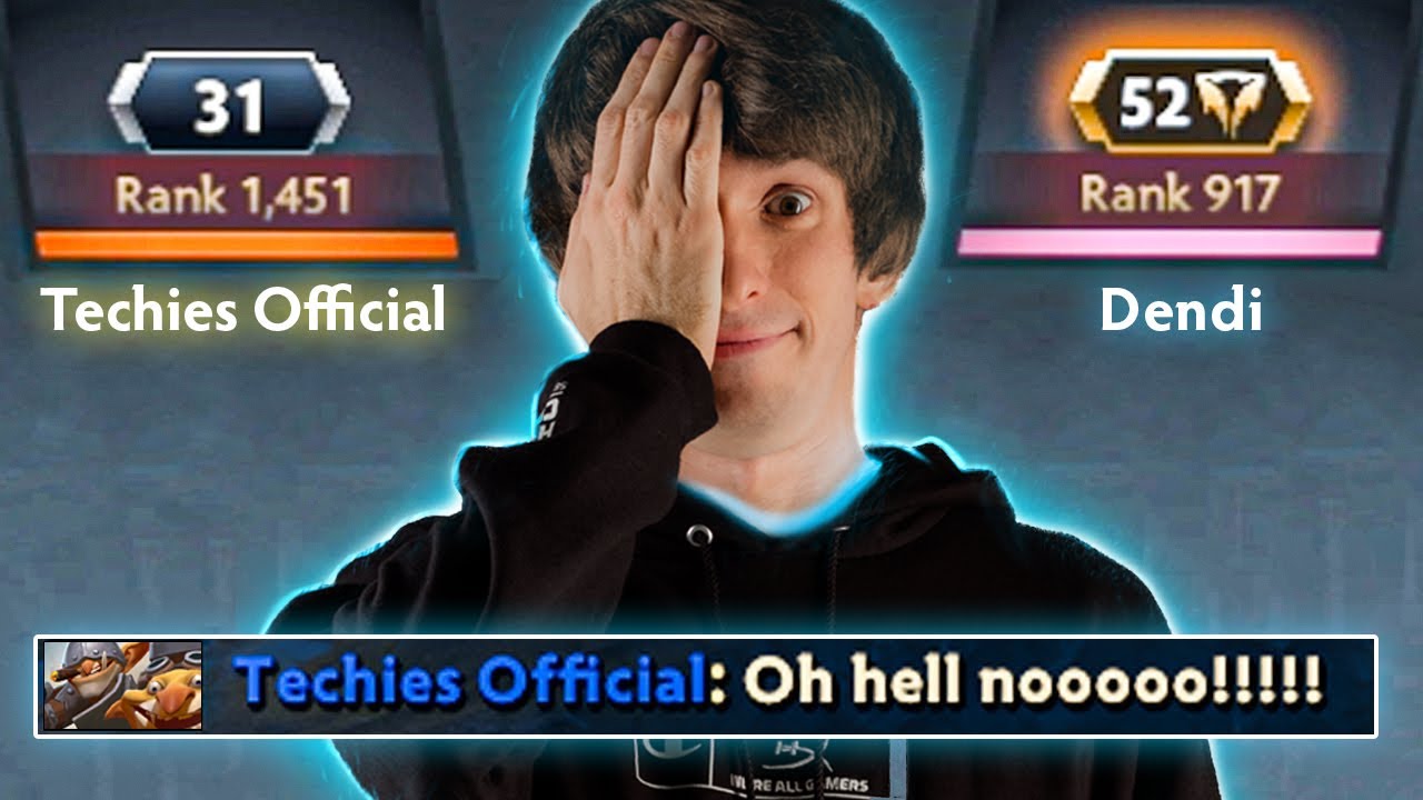 Techies Official vs Dendi!! When DOTA 2 LEGEND is on the enemy team🔥 DOTA 2 LEGEND❤️
