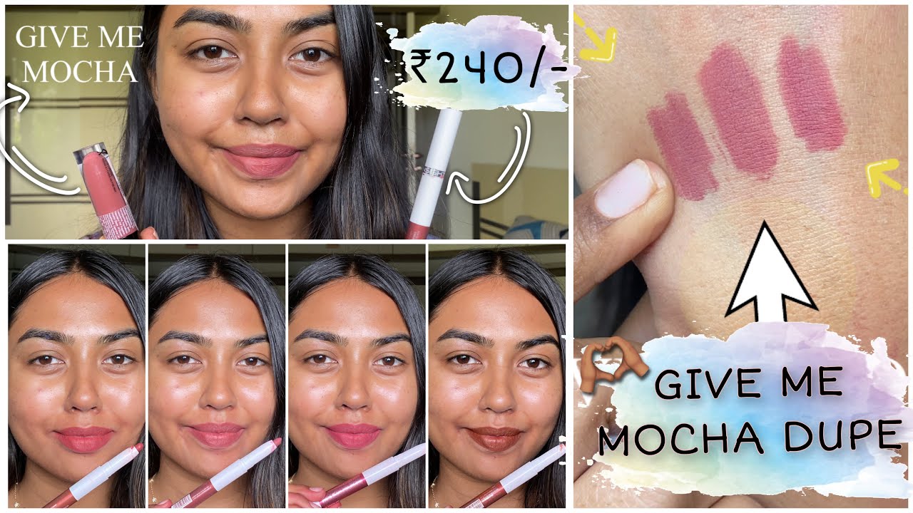 ALL 24 SHADES INSIGHT MEGALAST LIP CRAYON SWATCHES ON BARE SKIN NC40| WetNWild Give me mocha Dupes