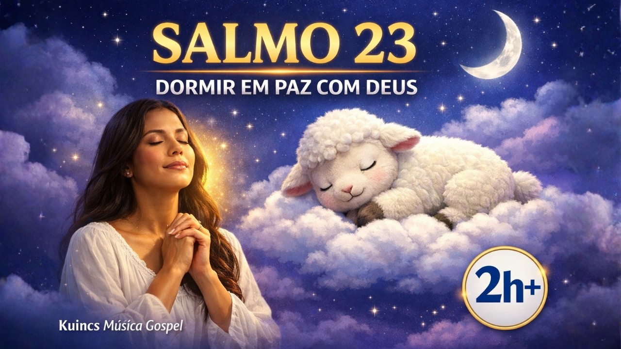 Músicas para Relaxar e Dormir com Deus: Salmo 23 + Louvores Acústicos (Gospel)