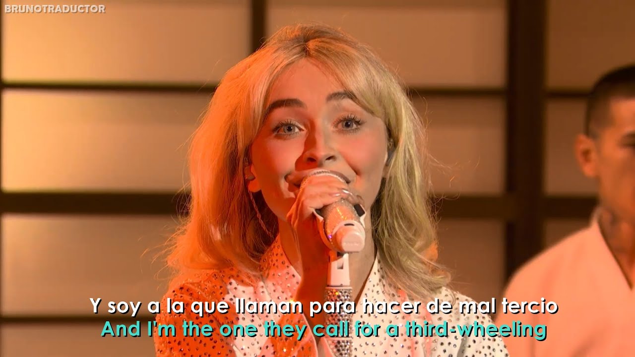 Sabrina Carpenter - Nobody&rsquo;s Son // Lyrics + Espa&ntilde;ol // Live On Saturday Night Live 2025
