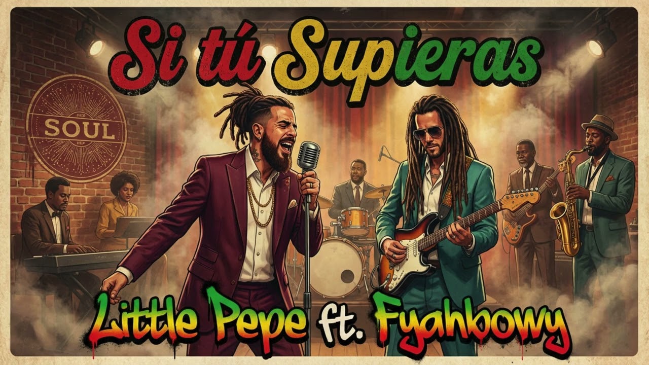 LITTLE PEPE ft  FYAHBWOY - Si tu supieras (Neo Soul with Lovers Rock Reggae) #soulhop  #soulhopai
