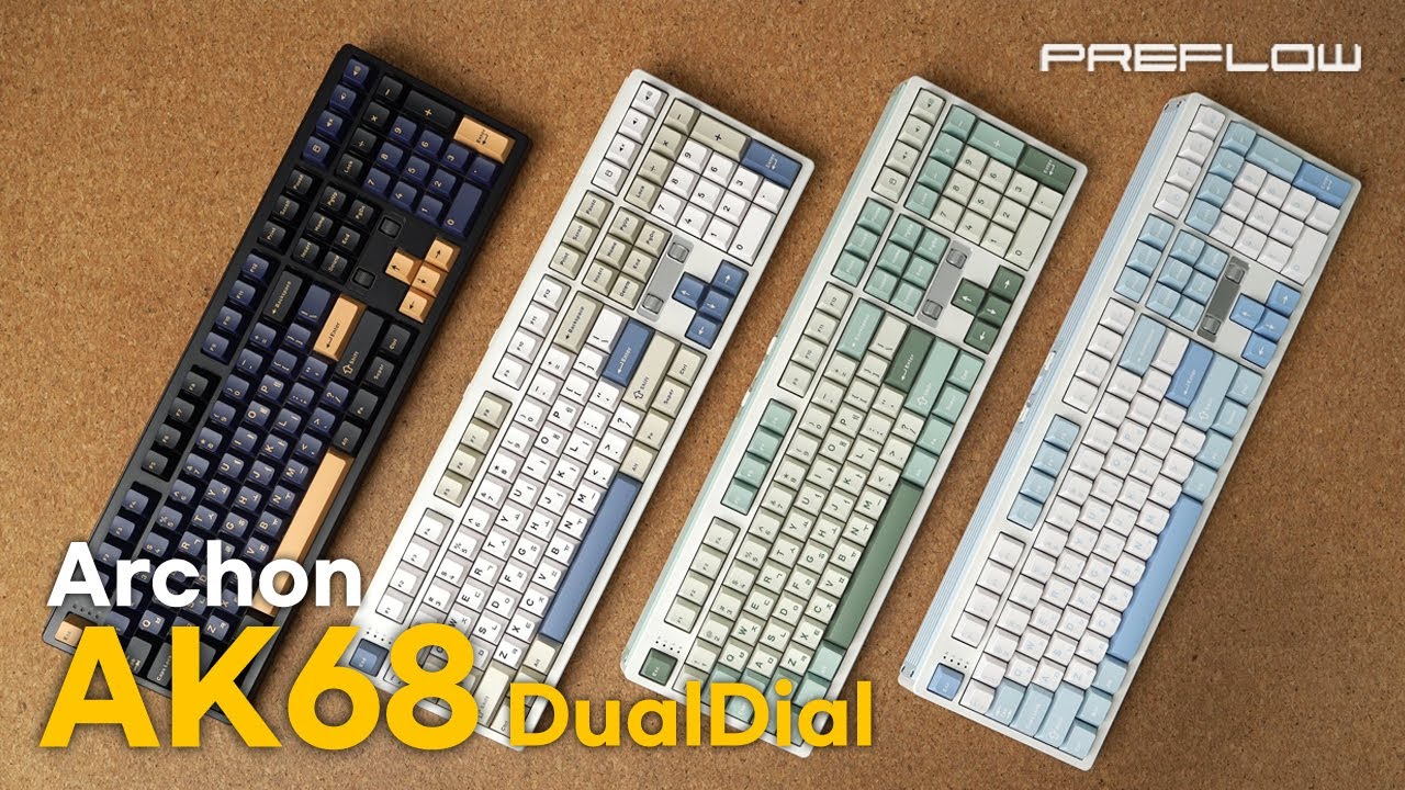 69,900원 도각거리는 반저소음축의 맛과 편리한 듀얼 다이얼 이 탑재된 프리플로우 Archon AK68 DualDial