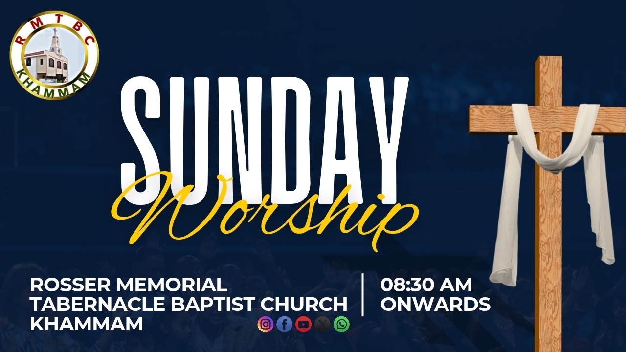 LIVE || RMTBC KMM || SUNDAY WORSHIP || MAR 15th , 2026 || REV.A.E.SUDHAKAR GARU