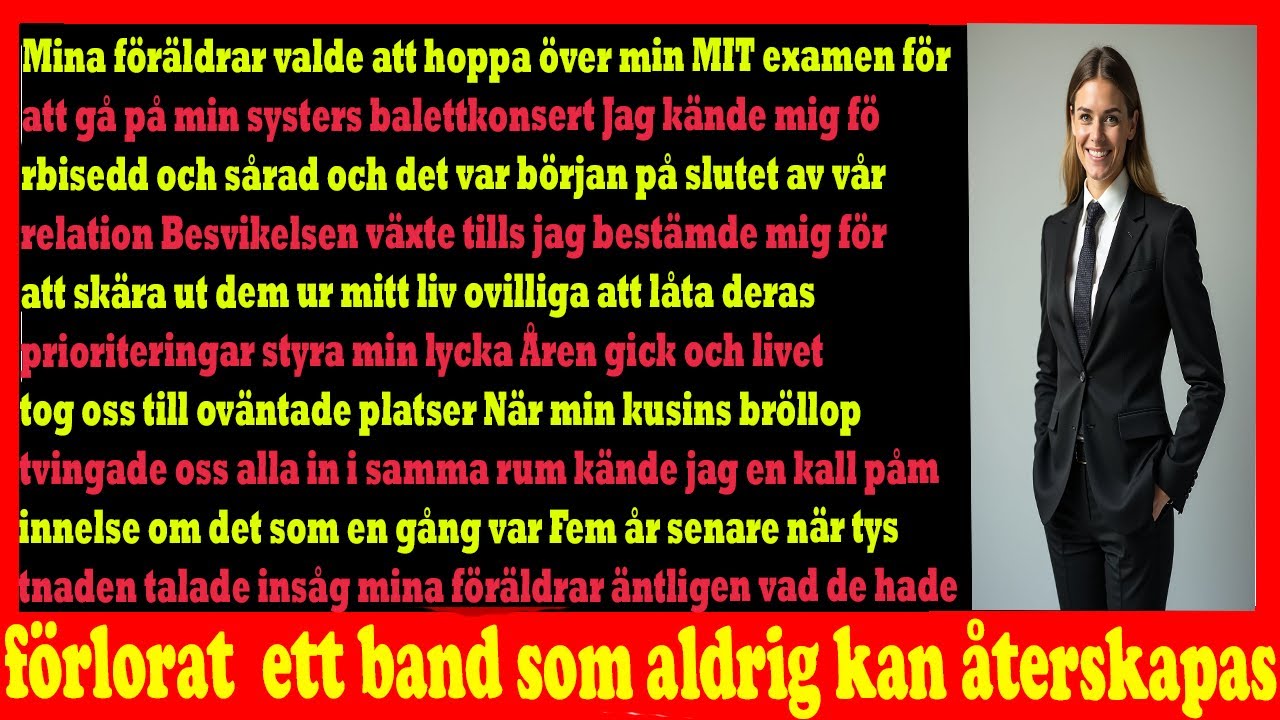 Mina Föräldrar Missade Min MIT Examen För Min Systers Balett