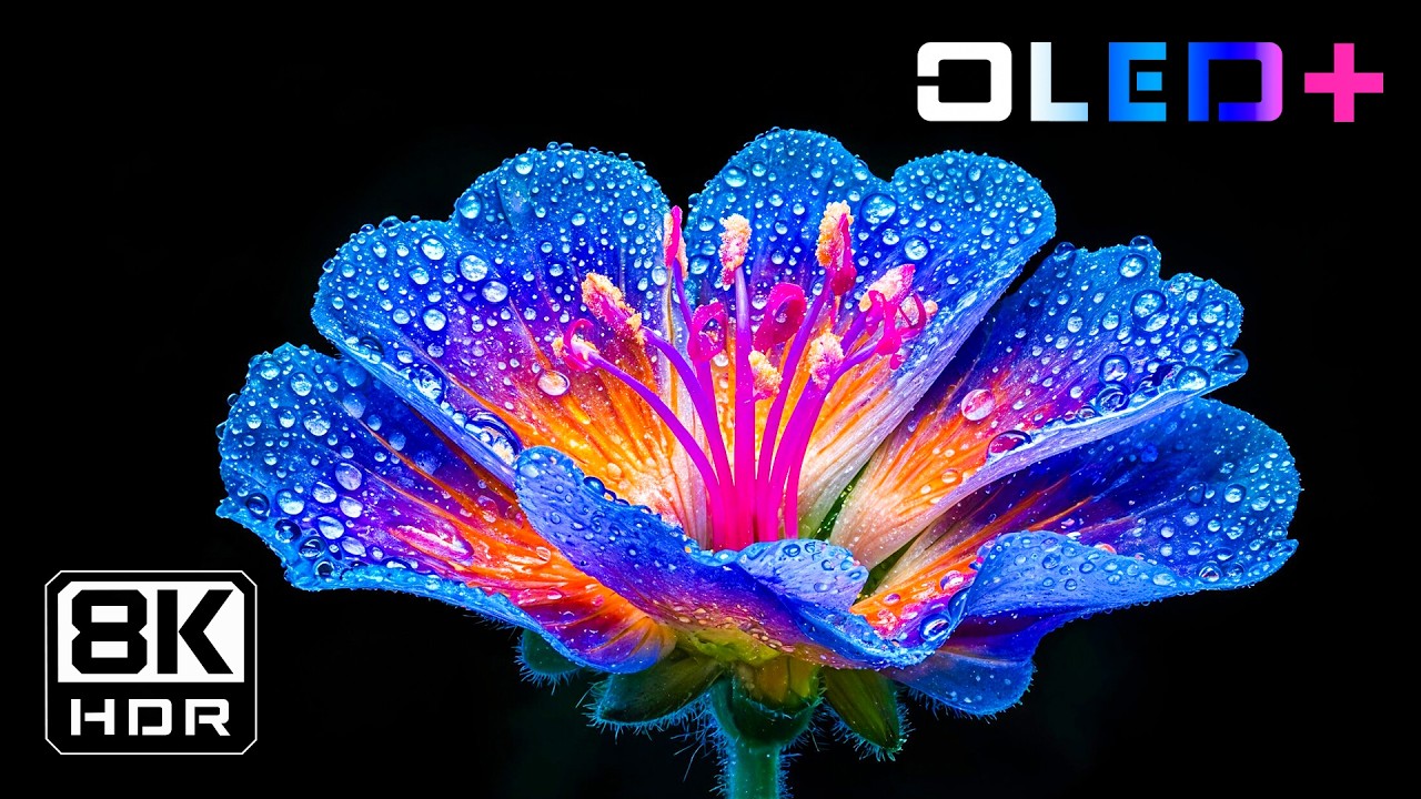 BEST OLED DEMO - Luminous Floral Blooming in 8K HDR | Dolby Vision&trade;
