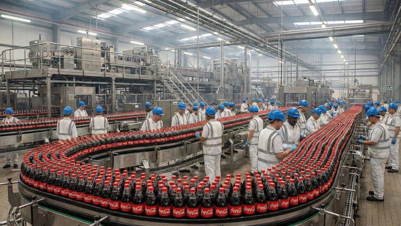 How Coca-Cola Is Manufactured Today | Inside Coca-Cola Modern Factory | Full Factory Process