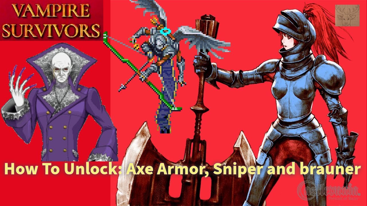Axe Armor, Alamaric Sniper and Brauner Unlocks Guide - Vampire Survivors: Ode to Castlevania