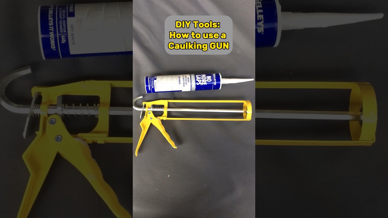 How to use a Caulking Gun 101. 🔫 #caulking #diy #diycrafts #diytools