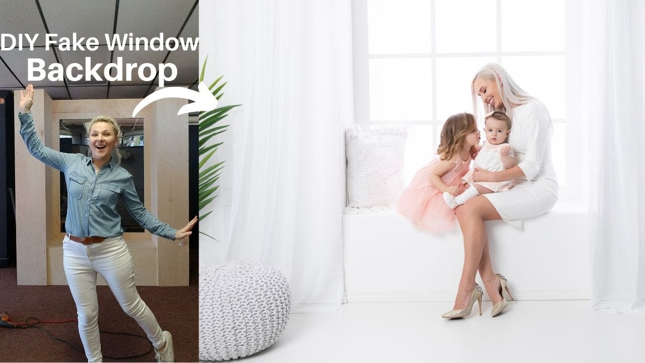 Building DIY Fake Window Backdrop for Photography