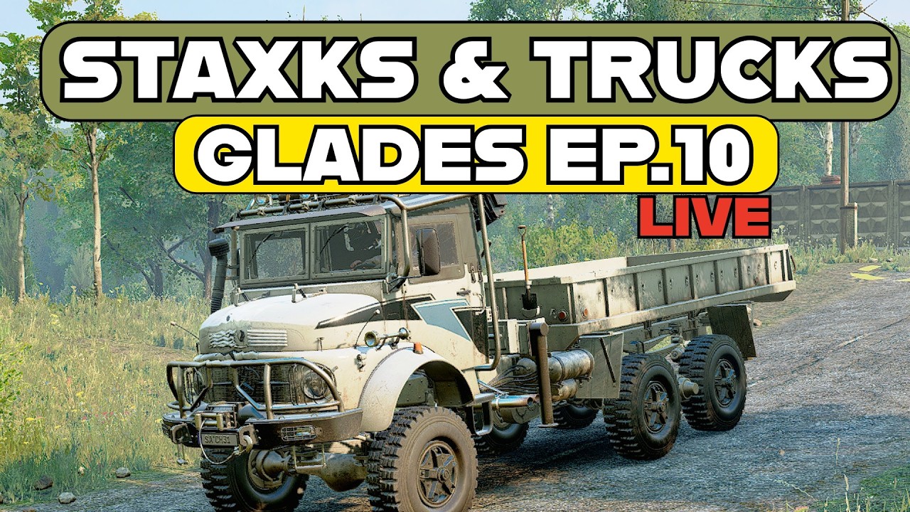 Back & Forth & Back | Glades | Ep.10  | Live | Snowrunner | Hard | Chill Stream