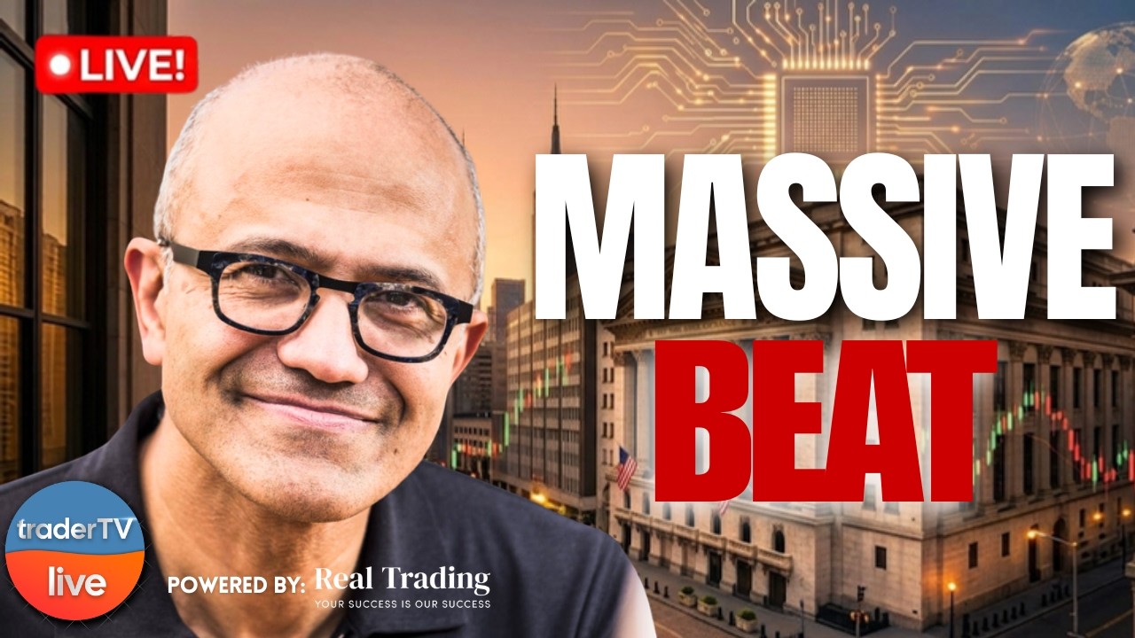 BIG TECH SHAKES MARKETS 🔥 $MSFT Soars After Earnings | Stock Market Live
