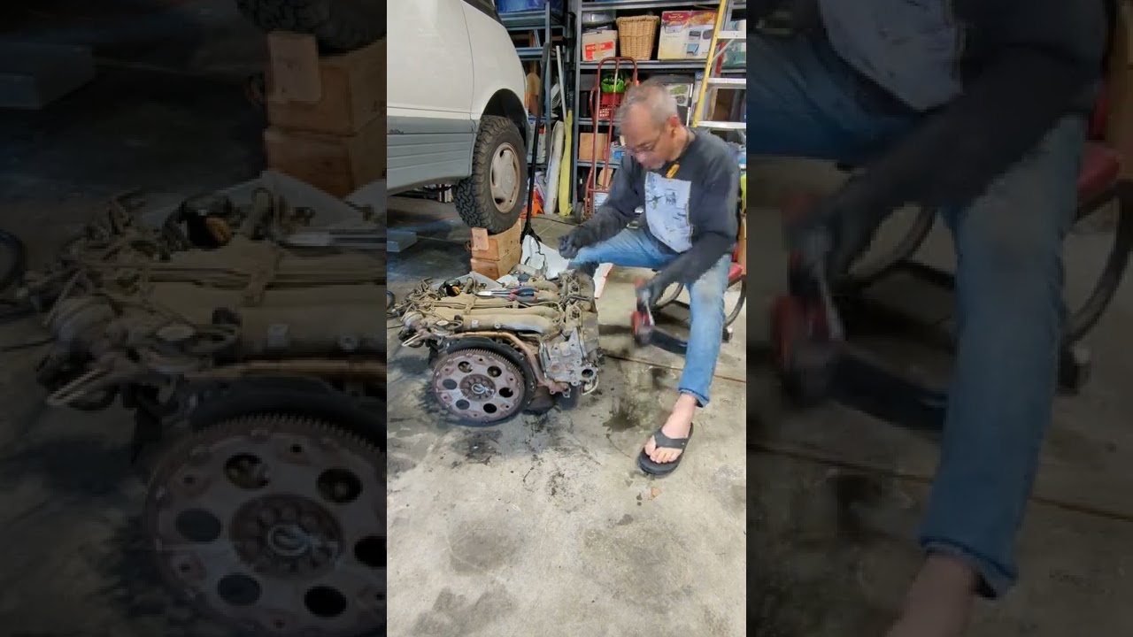 EP4: Previa engine remove and replace / engine disassemble