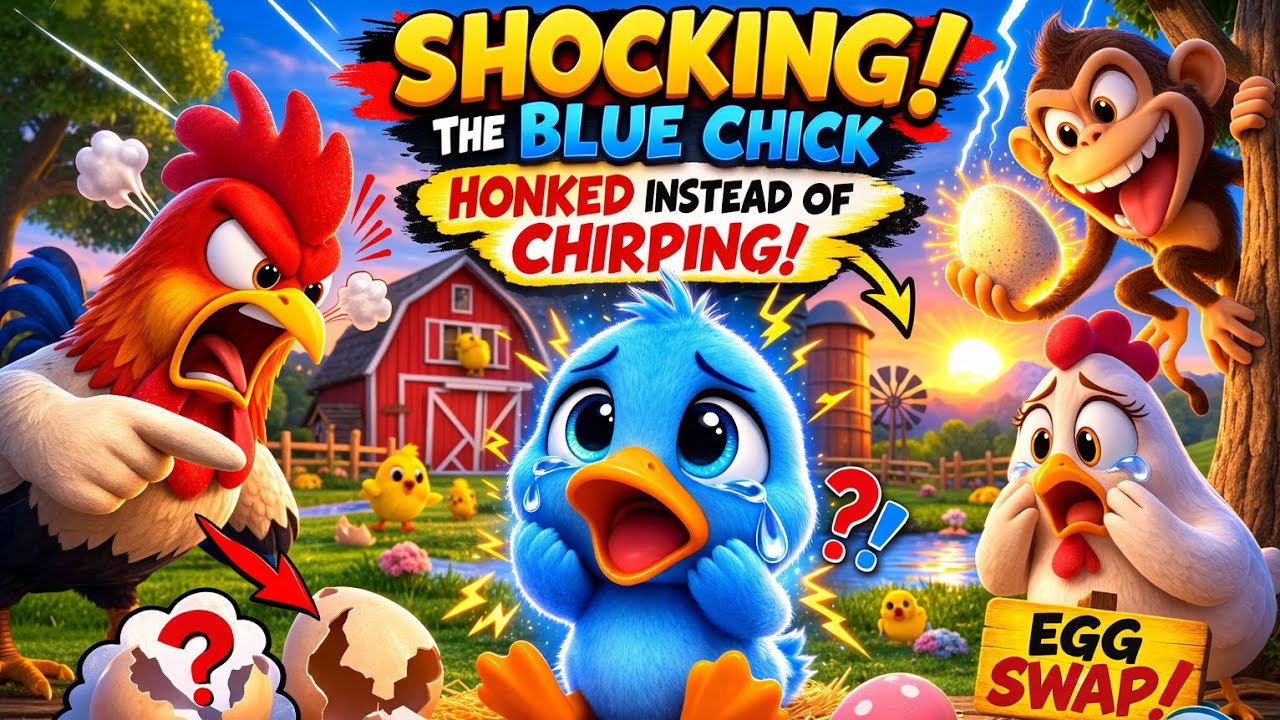 THIS Chick HONKED?! 😱 Monkey Stole the Egg! | Emotional 3D Kids Story