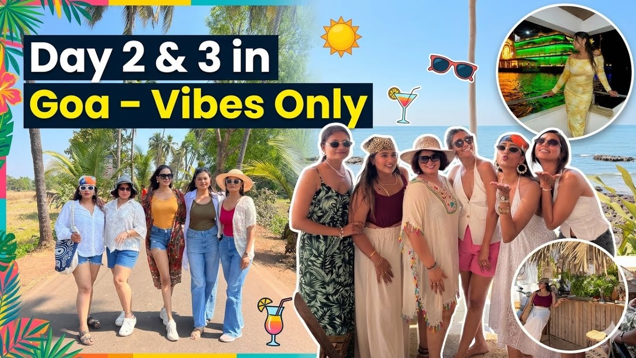 GOA Day 2 & 3 | Cafe exploring ☕ | Para Road 🛣️ | Casino 🎰 | Beach 🌊One vlog, all the memories 