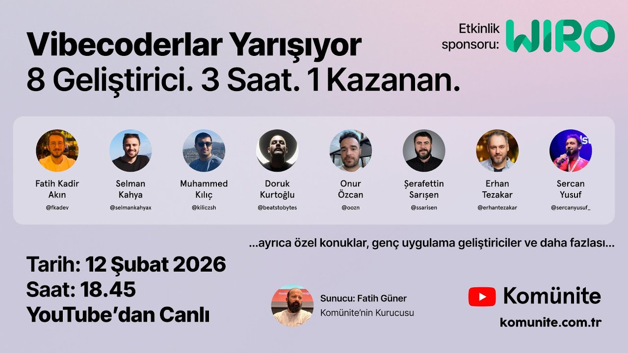 Vibecoderlar Yarışıyor! $2.500 Ödüllü Canlı Kodlama Yarışması