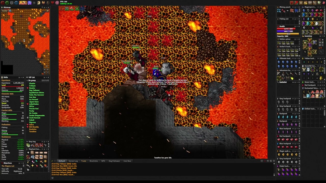 Medivia - The Magma Lair Dungeon