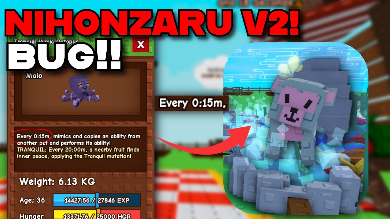 NEW Nihonzaru v2 GLITCH 15-Second Pet Cooldown Trick &ndash; Easy Guide for Grow a Garden Roblox!