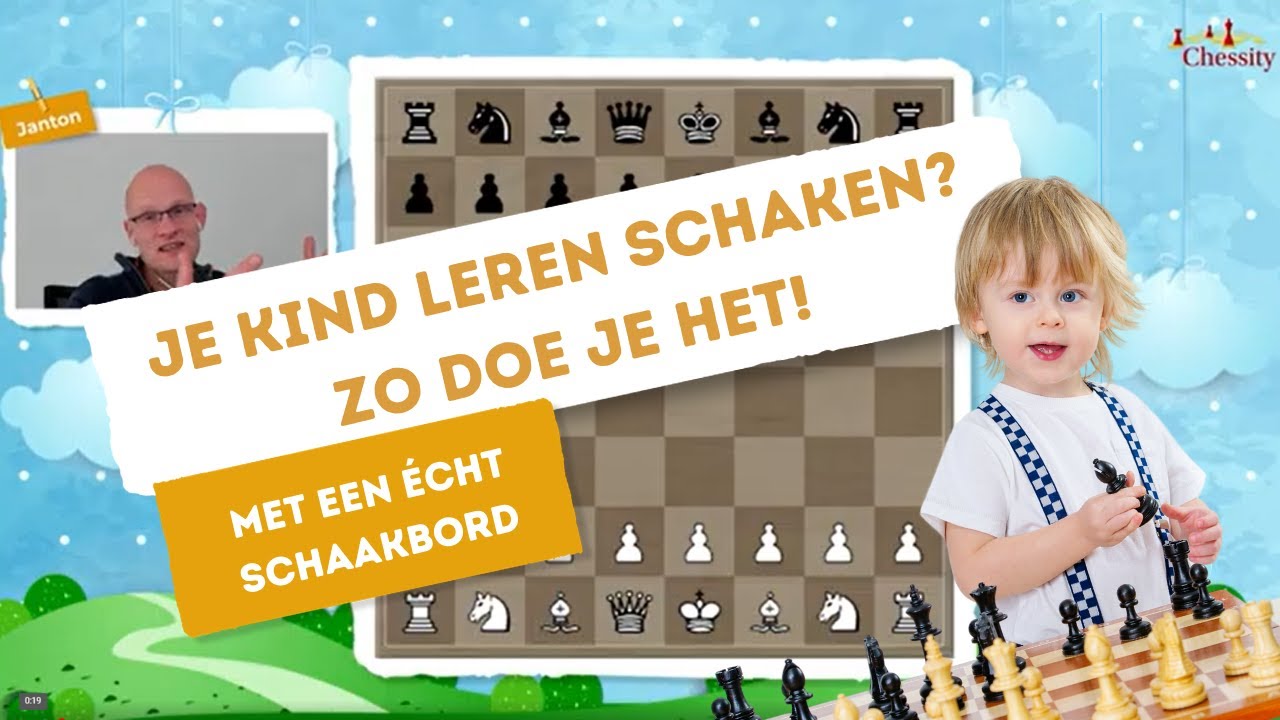 JE KIND LEREN SCHAKEN? Zo doe je het! Met een écht schaakbord