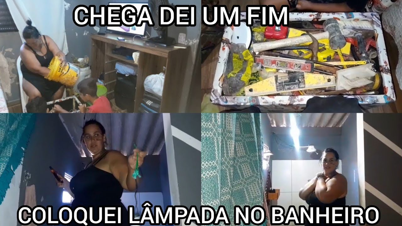 DEI UM FIM EM TUDO ISSO/ COLOQUEI LÂMPADA NO BANHEIRO 