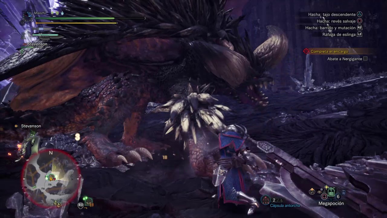 Nergigante hunt - switch axe (solo) DEFENDER ARMOR