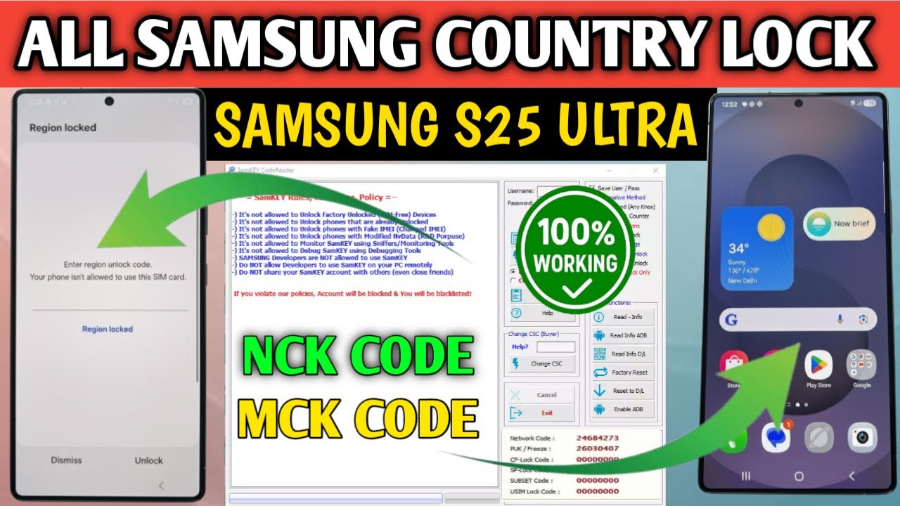Samsung Country Lock & Network lock Explained | MCK / NCK Code | S25 Ultra Proof | VIKASH KI DUNIYA