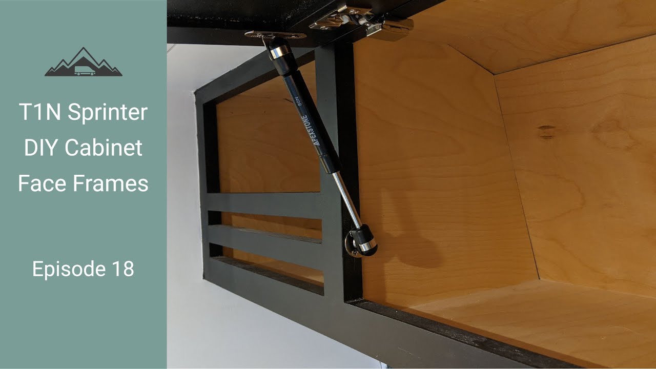 Van Build Episode 18! Building our Van Cabinet Face Frames! DIY T1N Sprinter Conversion for VanLife!