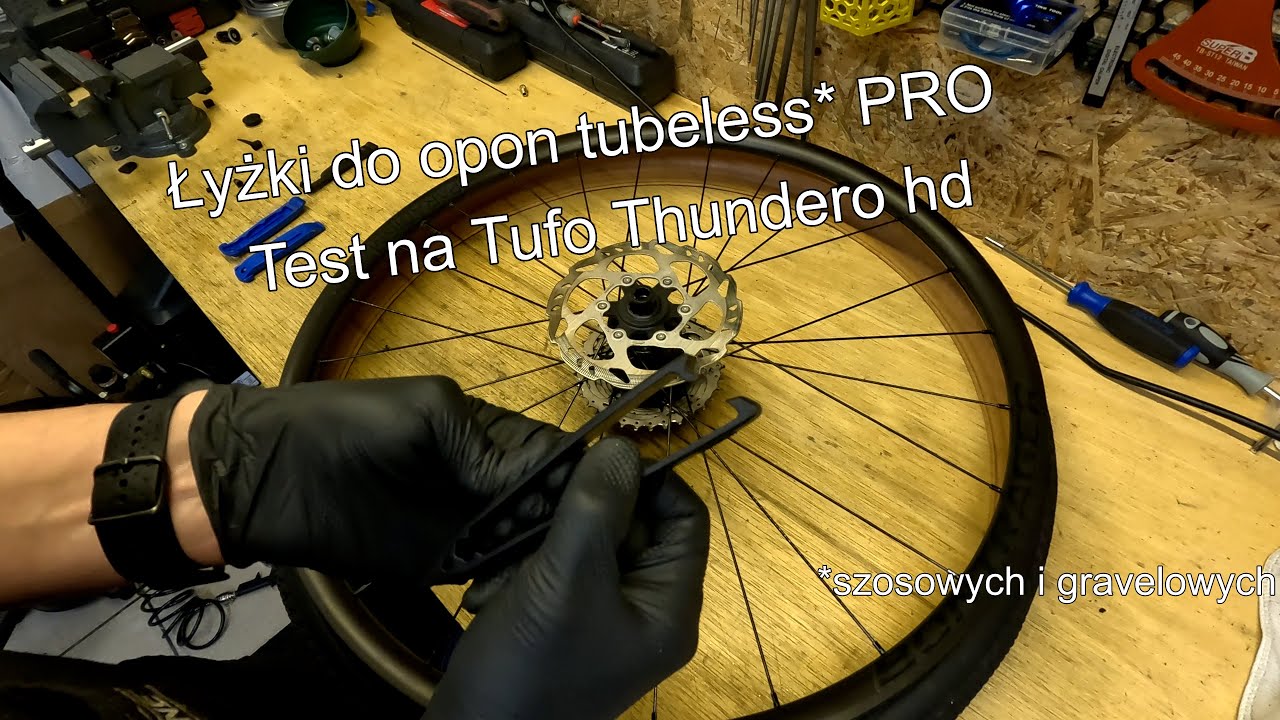 Łyżki do opon tubeless PRO - test na oponach Tufo Thundero hd