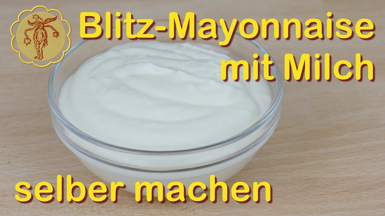 Blitzmayonnaise mit Milch selber machen - ohne Ei