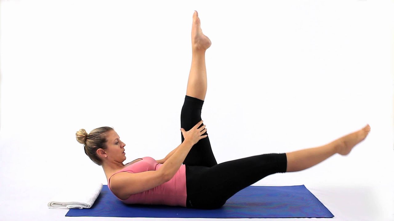Pilates Scissors straight leg stretch