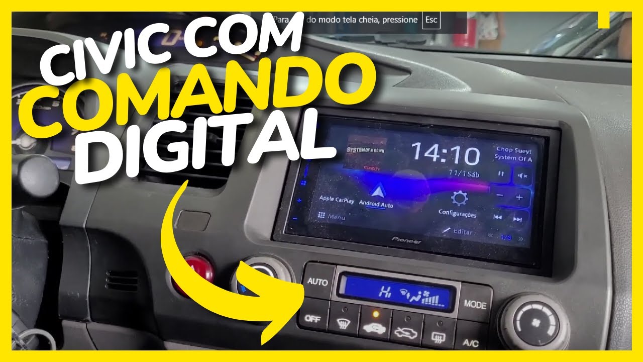 SUBSTITUINDO COMANDO AR ANALÓGICO POR COMANDO DIGITAL HONDA CIVIC G8 - QUAIS PEÇAS SÃO NECESSÁRIAS