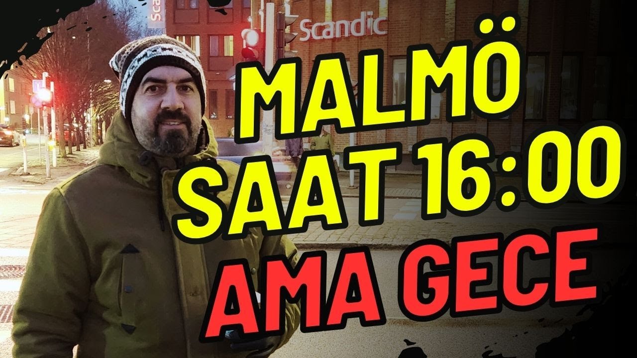 İsveç Malmö’de Gece Sokakları 🇸🇪 Saat 16:00’da Karanlık! | Malmö Gece Güvenli mi?