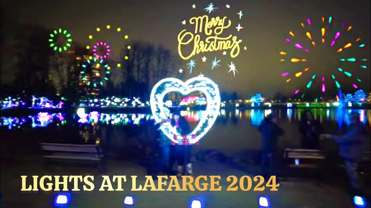 🇨🇦  [4K] 🎄🎀  Lights at Lafarge, Coquitlam City, BC Canada