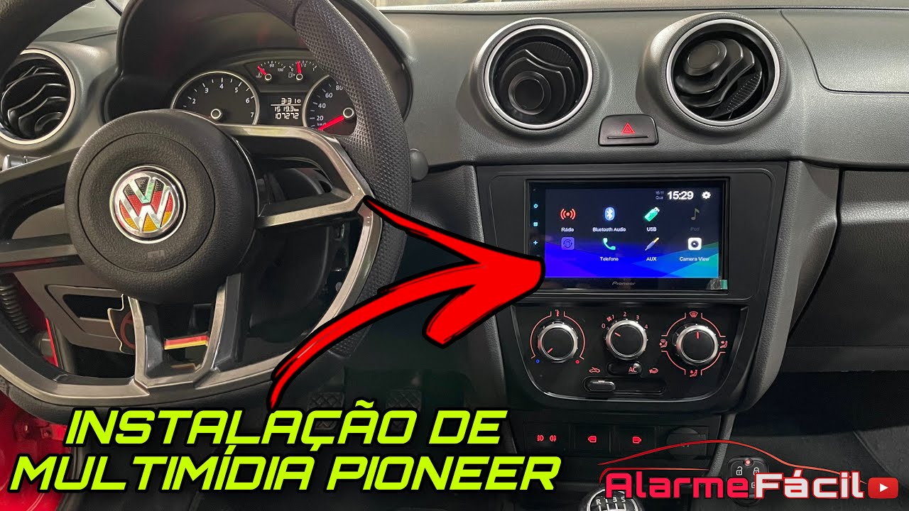 Instalação Multimídia no Gol G5 ✅ Pioneer DMH-A348BT