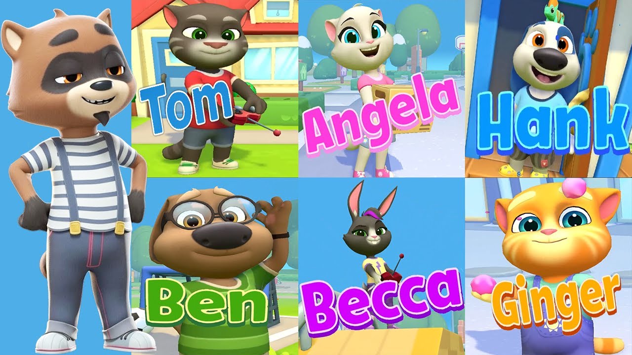All 6 Characters Unlocked Roy Rakoon New Character Coming Soon Update | My Talking Tom Friends 2