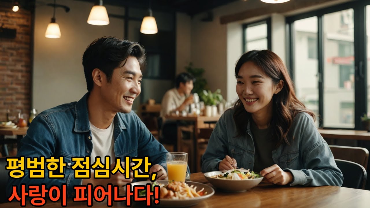평범한 점심식사 사랑이 피어나다.