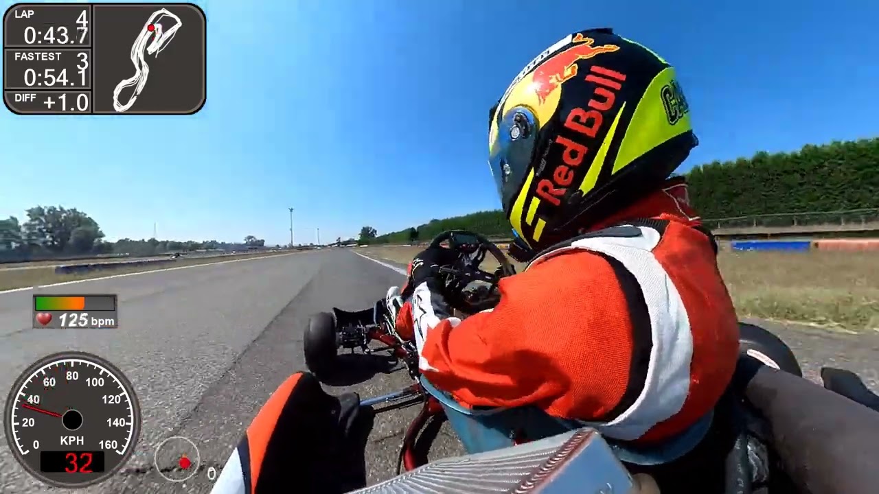 7 Laghi Kart KZ Best Lap with Telemetry