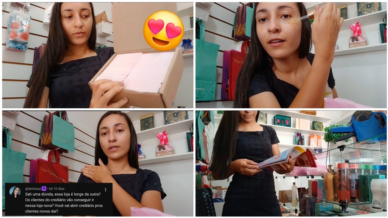 ROTINA NA LOJA, CHEGOU ENCOMENDA SHOPPE, RESPONDENDO PERGUNTA DA SEGUIDORA ❤️
