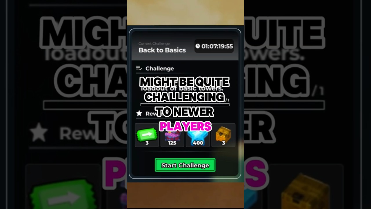 How To Beat BACK TO BASICS CHALLENGE IN TDS #tds #roblox #towerdefensesimulator