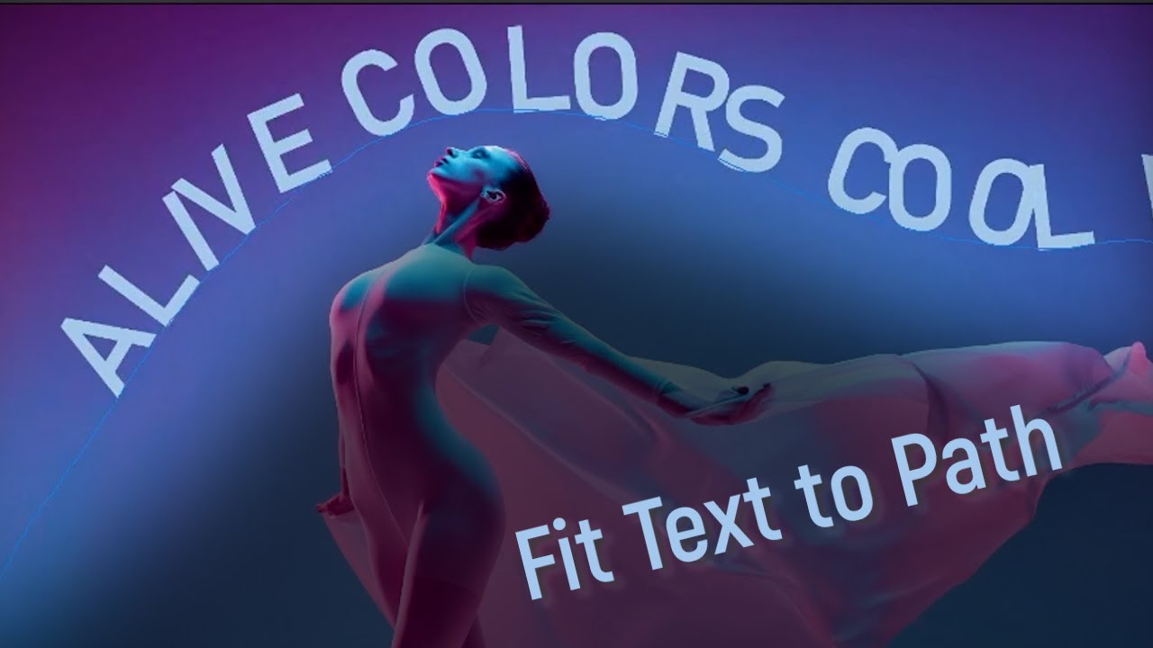 Fit Text to Path Tool in AliveColors