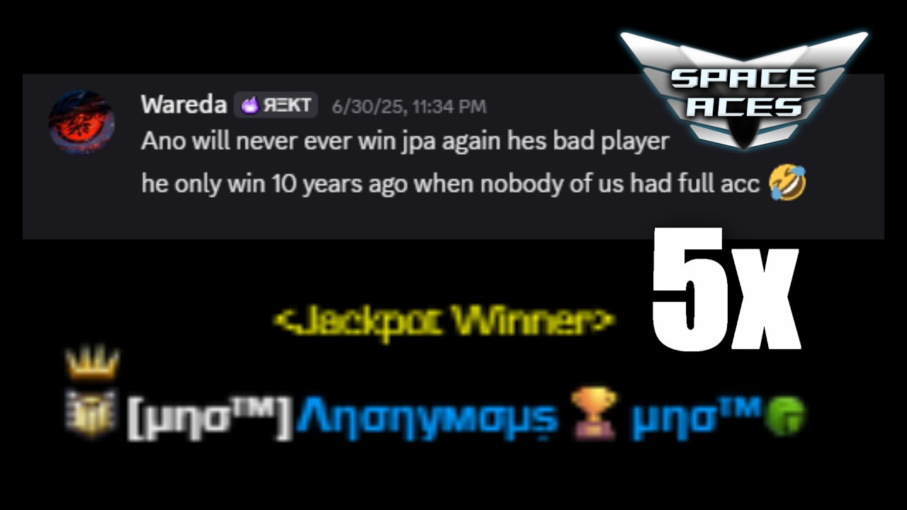 Space Aces - 5x Jackpot Arena Winner 🏆 Anonymous [μησ™]