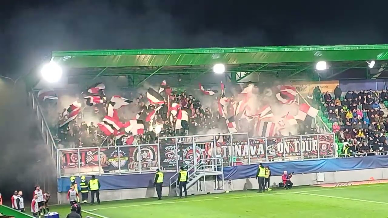 Fans FC Spartak Trnava Z&aacute;pas FC Tatran Pre&scaron;ov - FC Spartak Trnava 2:1 