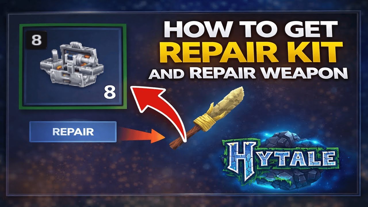 How To Get Repair Kit And Repair Weapon In Hytale