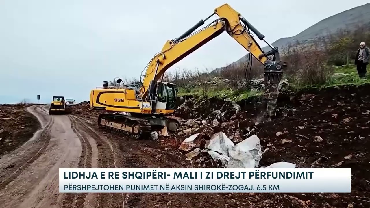 Lidhja e re Shqipëri- Mali i Zi drejt përfundimit - Përshpejtohen punimet në aksin Shirokë-Zogaj